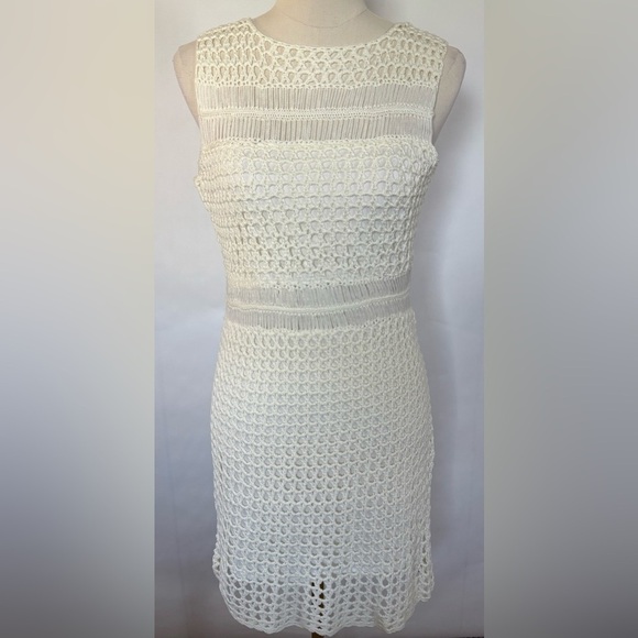 NEW w/TAGS Line & Dot Karolina White Crochet Dress Size Medium - Picture 2 of 9